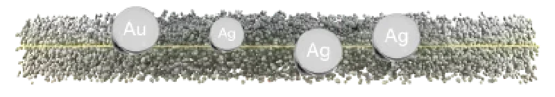 Alkaline mineral layer