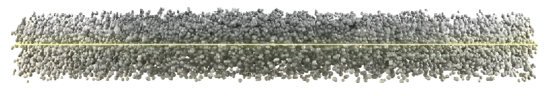 Alkaline mineral layer